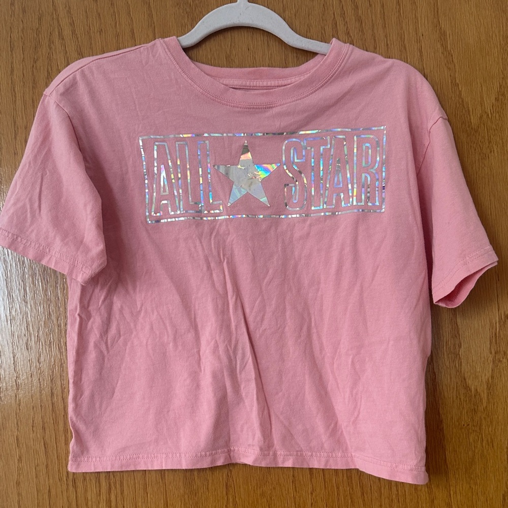 Converse Pink All Star Kids Tee